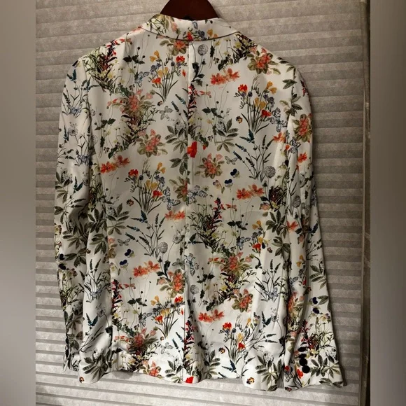 The Kooples Botanic On Crepe Blazer Size S - Picture 7 of 8